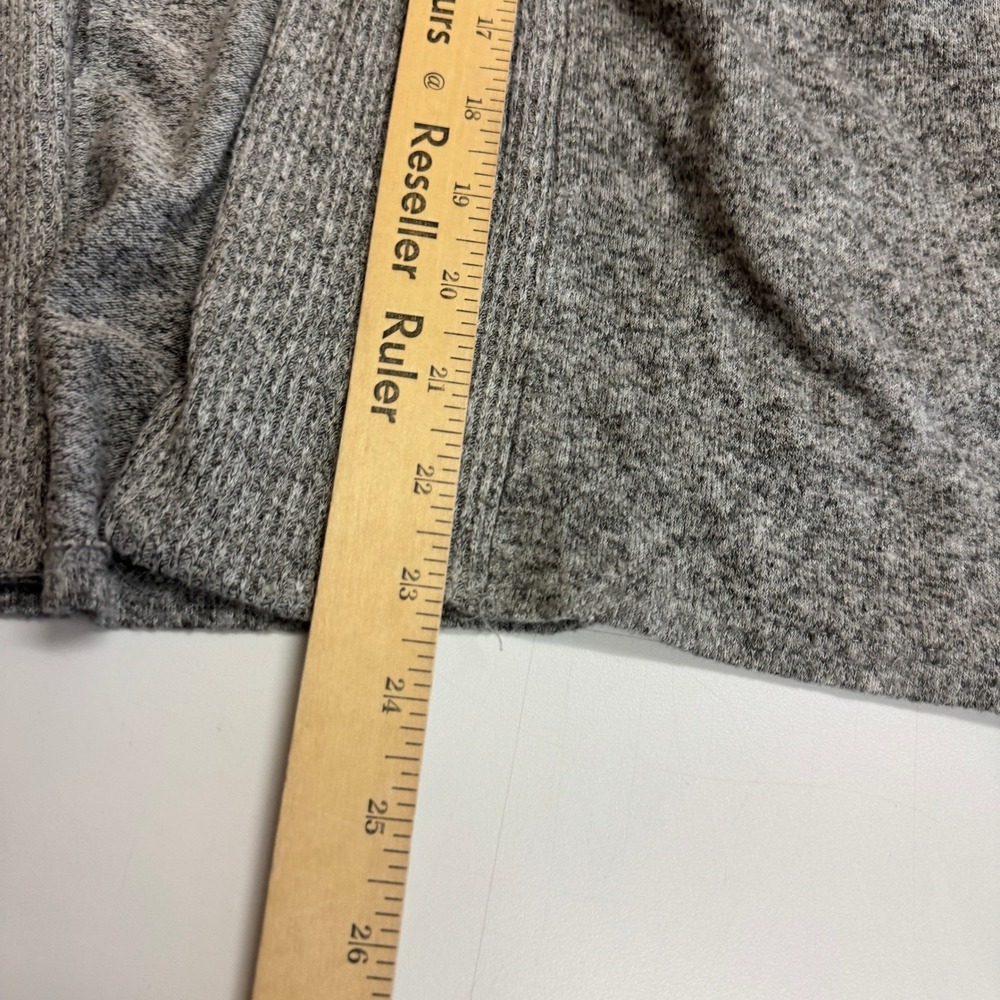 Lucky‎ Brand Cardigan Sweater Womens Size S Gray Soft Minimalist Coquette - Picture 8 of 9